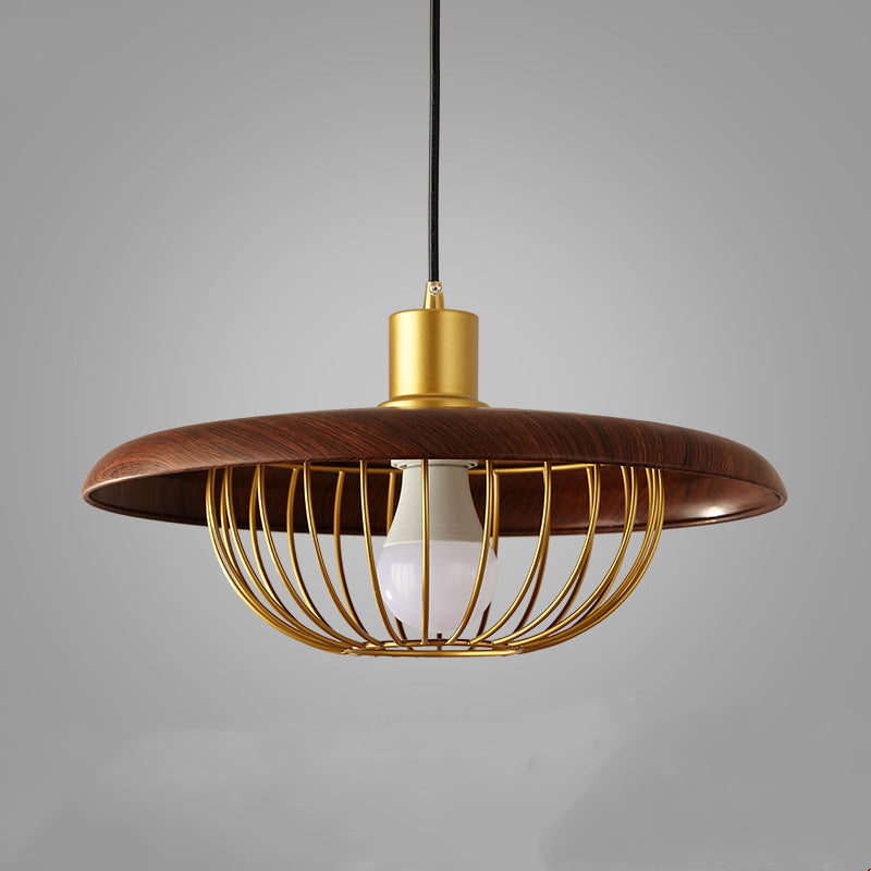 Nordic Single Head Wood Pendant Light -Homdiy