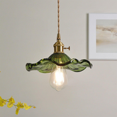 Stylish Hibiscus Flower Glass Pendant Light -Homdiy