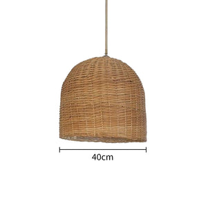 Woven Round Bamboo Kitchen Island Pendant Light -Homdiy