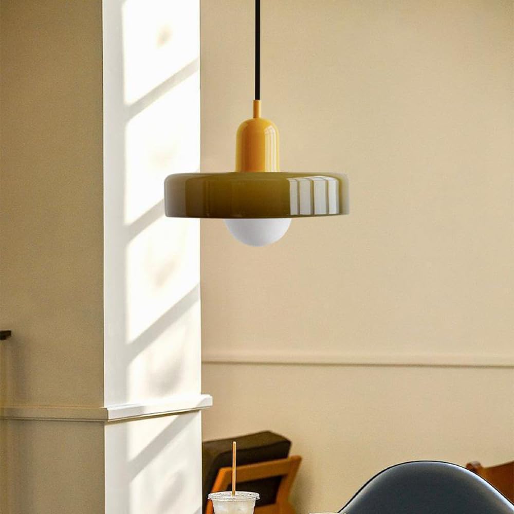 2 Heads Modern Bauhaus Glass Pendant Light -Homdiy