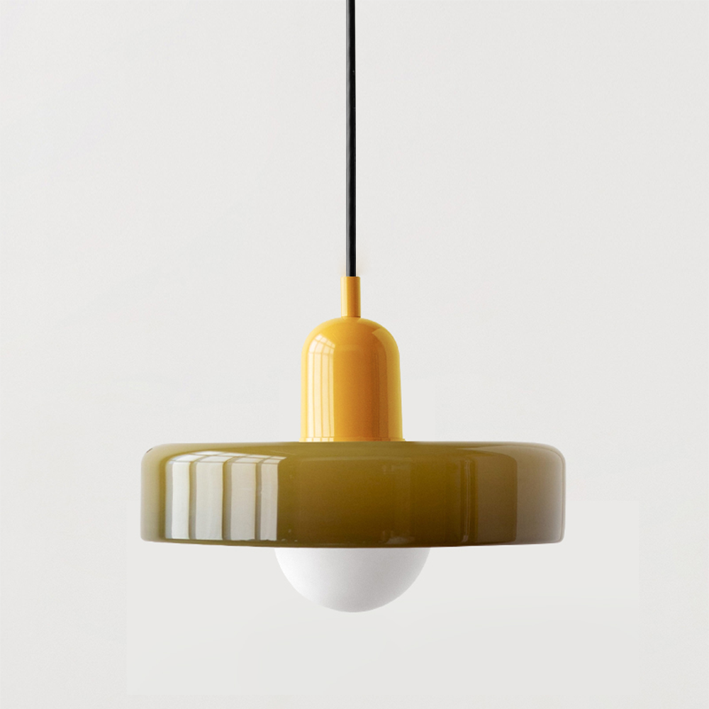 2 Heads Modern Bauhaus Glass Pendant Light -Homdiy