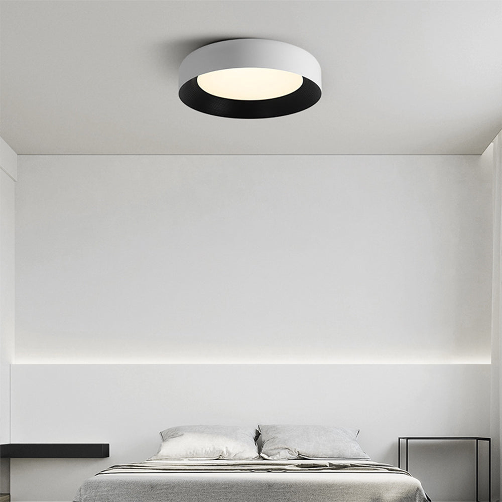 Modern LED Metal Ceiling Lamp Flush Mount Black Ceiling Light