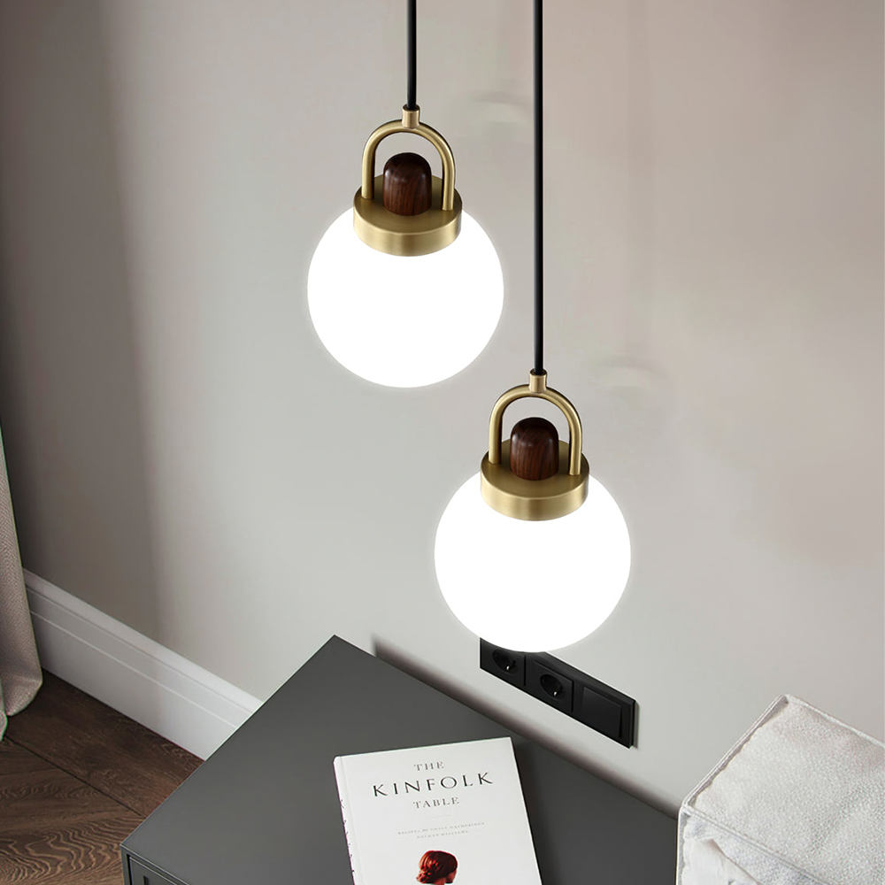 Glass Globe Splendor Pendant Light-Lampsmodern