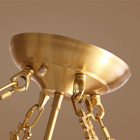 Traditional Semi Flush Glass Ceiling Lamp