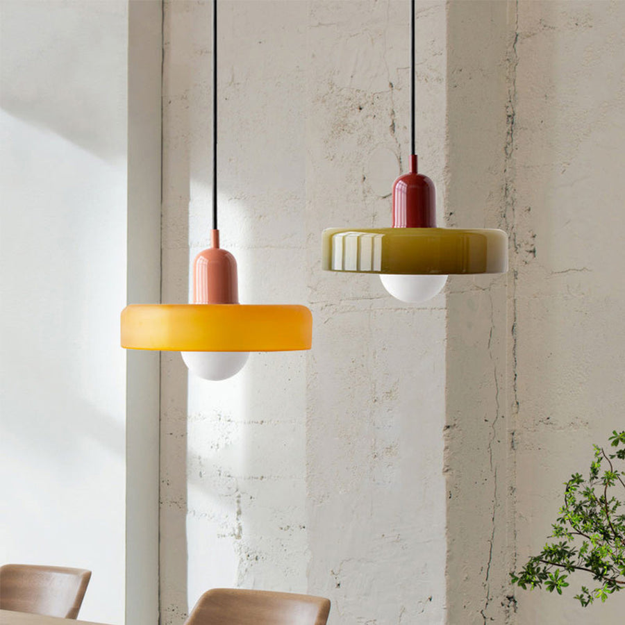 Lampsmodern Pendant Lamp Bauhaus Colorful Glass Kitchen Island Ceiling ...