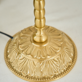 Nouveau Fashion Floral Brass Table Lamp