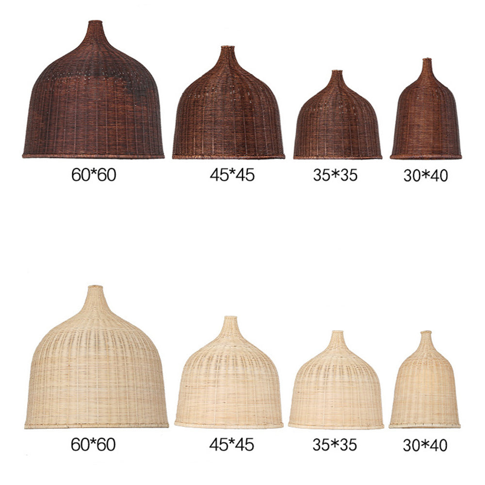 Rattan Bamboo Basket Dining Room Pendant Light -Homdiy