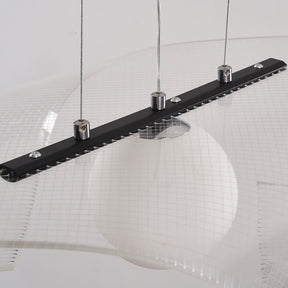 Modern Hat Shape Transparent Acrylic Pendant Light