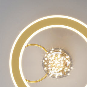 Modern Golden Starry Glass Ceiling Lamp