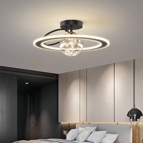 Modern Golden Starry Glass Ceiling Lamp