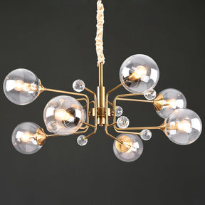 Gold Glass Modern LED chandelier