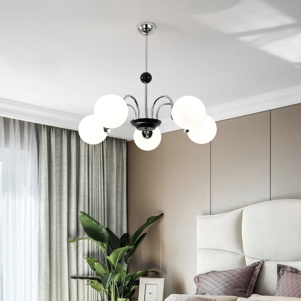 Chrome Chandelier Living Room Lighting Nordic Glass Chandelier