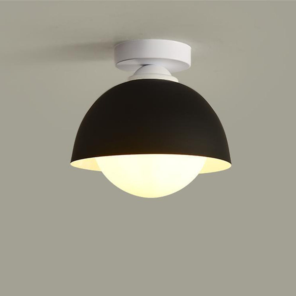 Modern Semi Flush Iron Ceiling Light