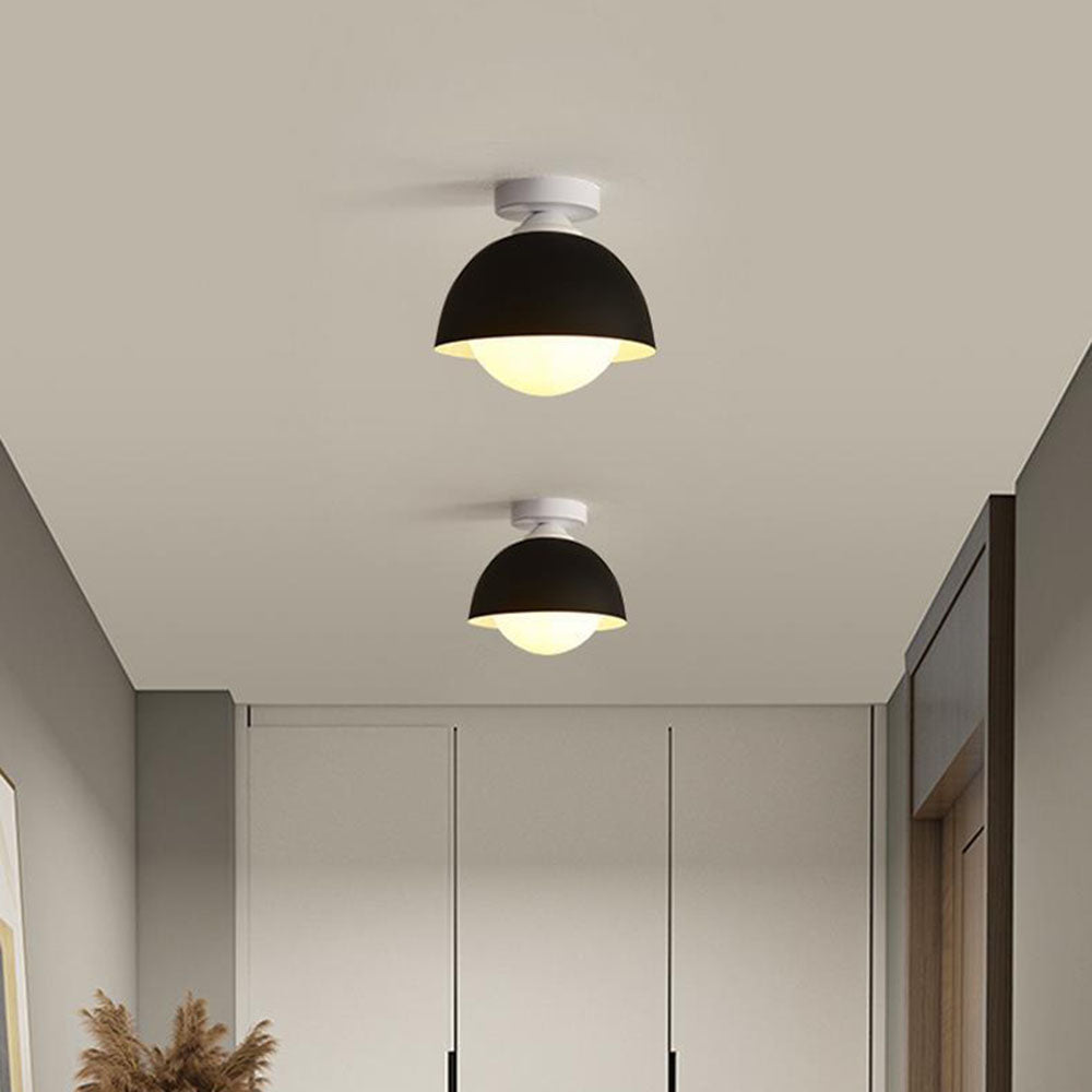 Modern Semi Flush Iron Ceiling Light