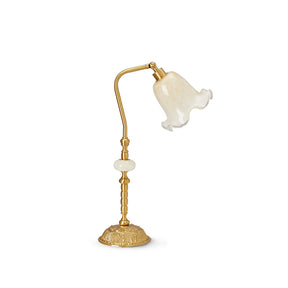 Nouveau Fashion Floral Brass Table Lamp