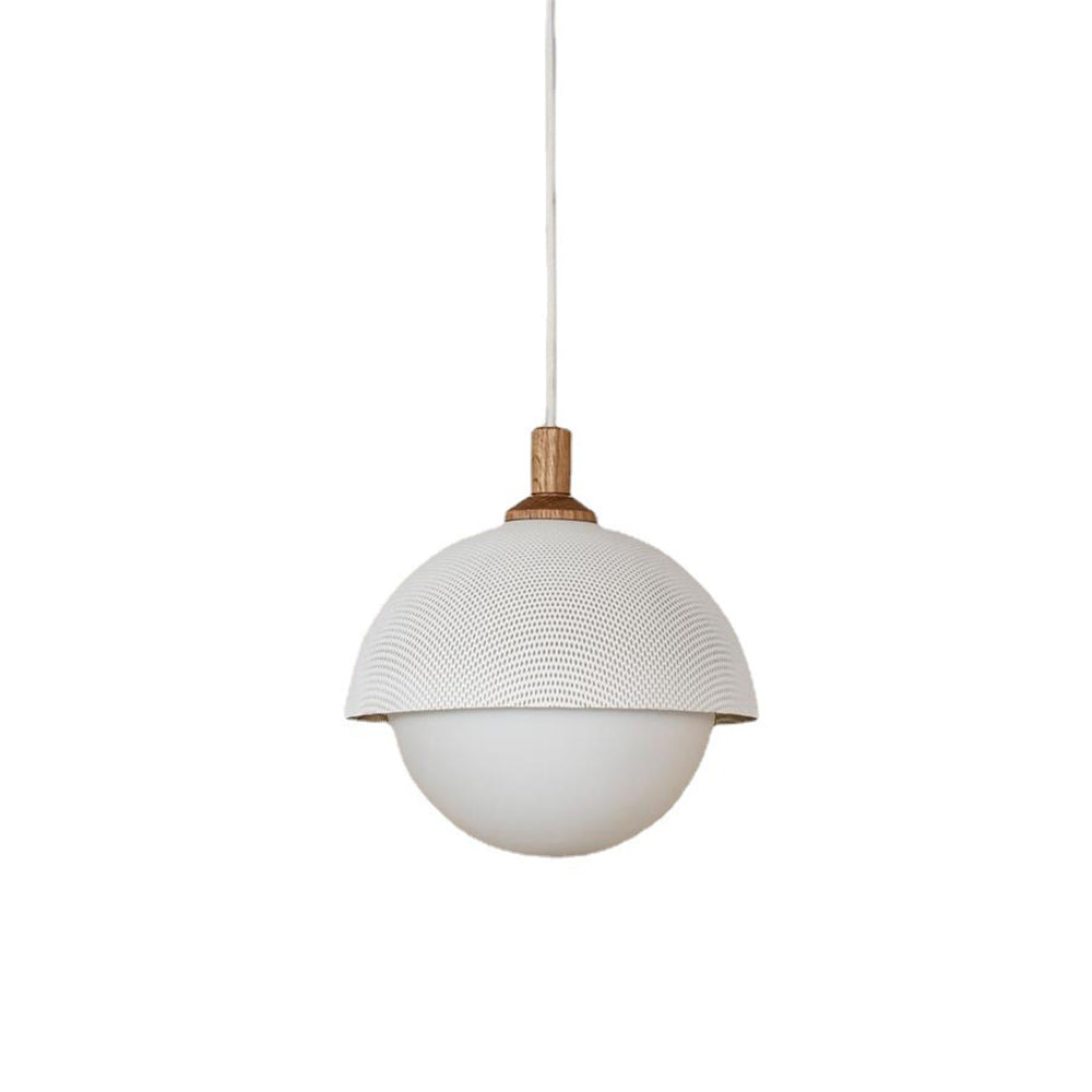 Nordic Industrial Hanging Lamp Ceiling Light White Chimney Glass Lamp -Lampsmodern