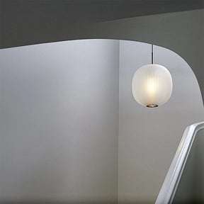 Retro Frosted Glass Pendant Light