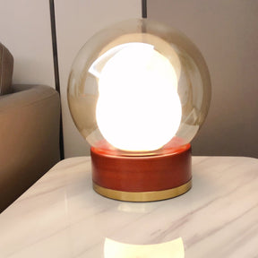 Modern Rigel Round Glass Table Light
