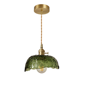Irregular Brass Glass Pendant Ceiling Light