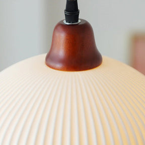 Vintage Nordic Ceramic White Pendant Light For Dining Room